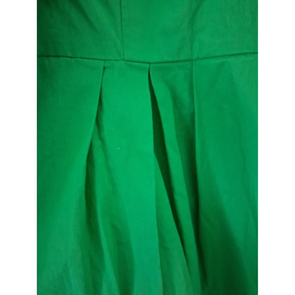 J. by J. Crew Sleeveless Wrap-top Pleaded dress In Kelly Green Front Tie Size 2